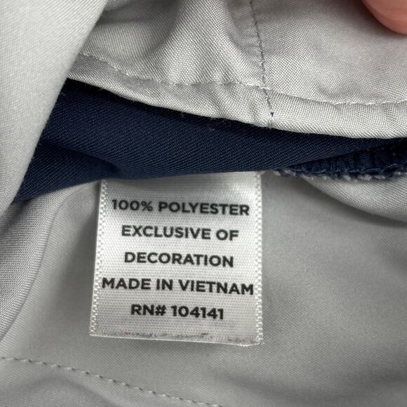 Walter Hagen Mens Golf Pants Size 36 x 34 Navy Blue Quick Dry Trouser Flat Front - Picture 11 of 12